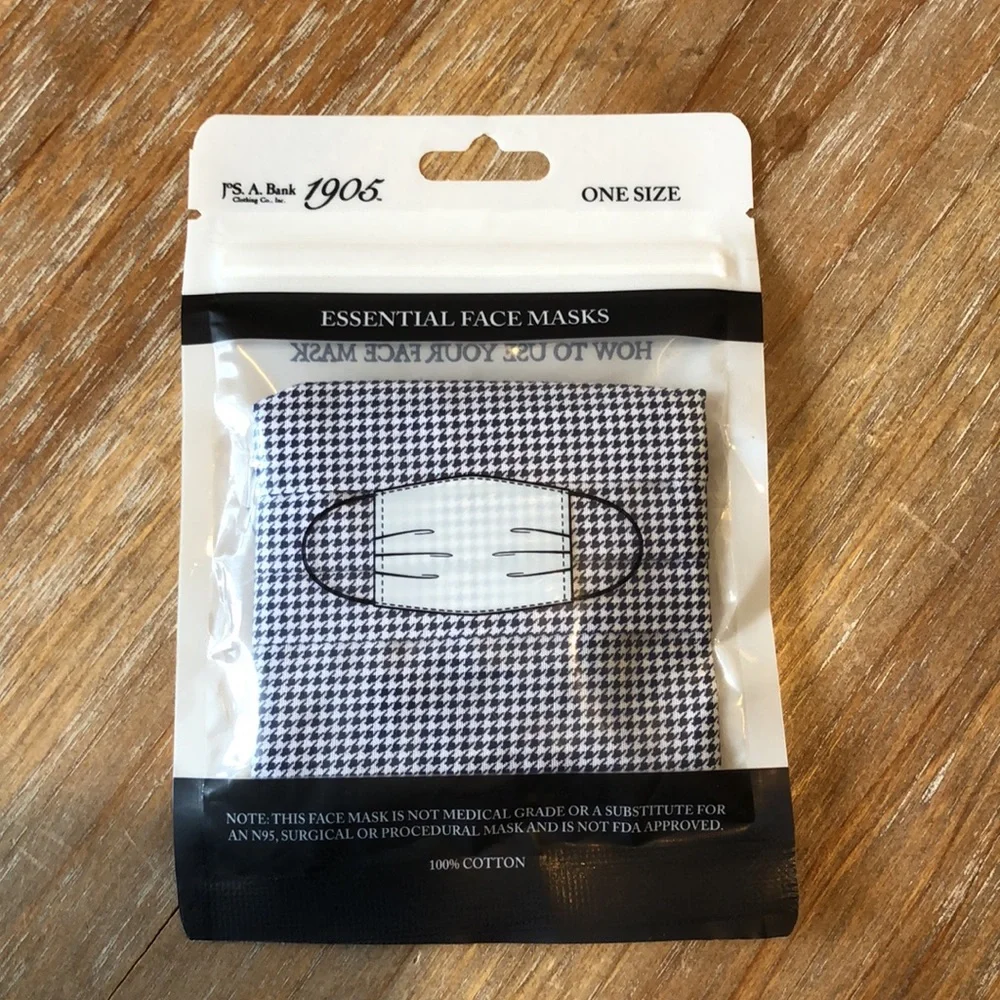 Jos A Bank Face Mask. NEW. Cotton. Reusable